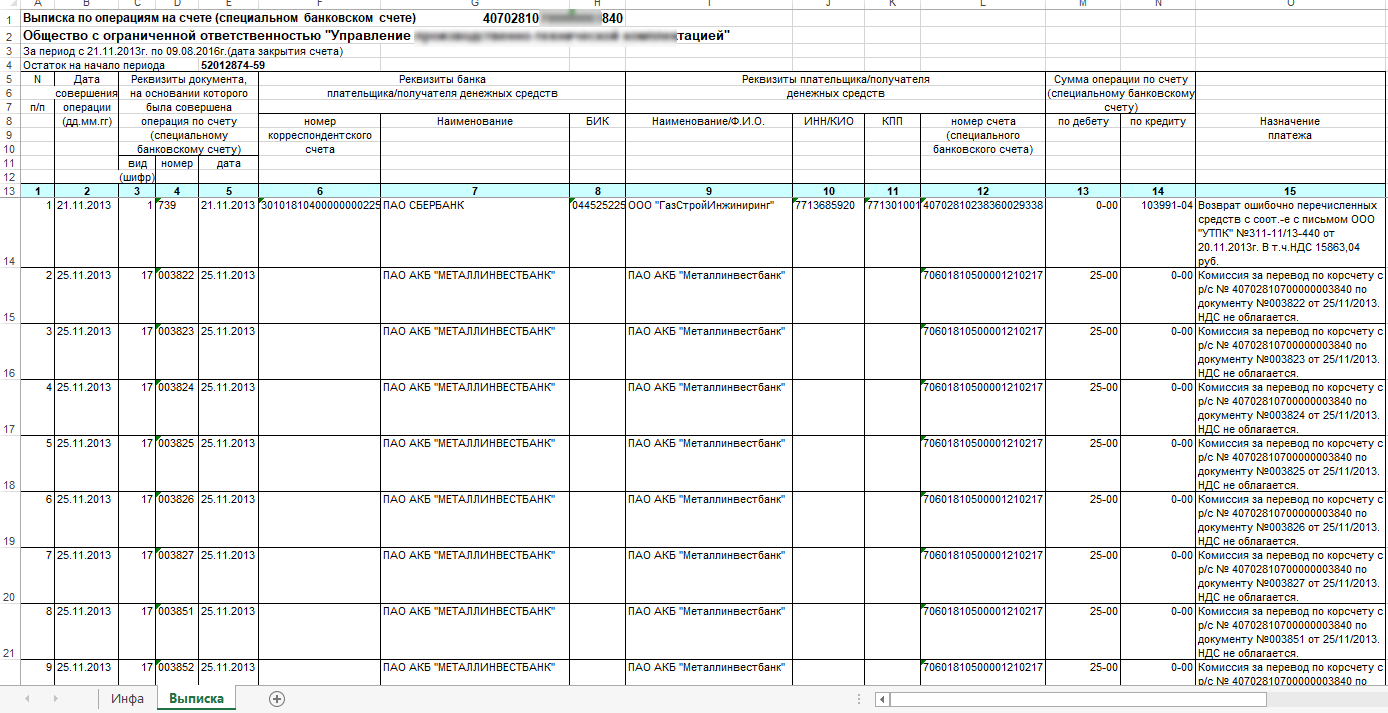 Формат выписки. Выписка по операциям на счете. Выписка по 01 счету в 1с. Выписка по операциям на счете специальном банковском счете. Банковская выписка по операции.